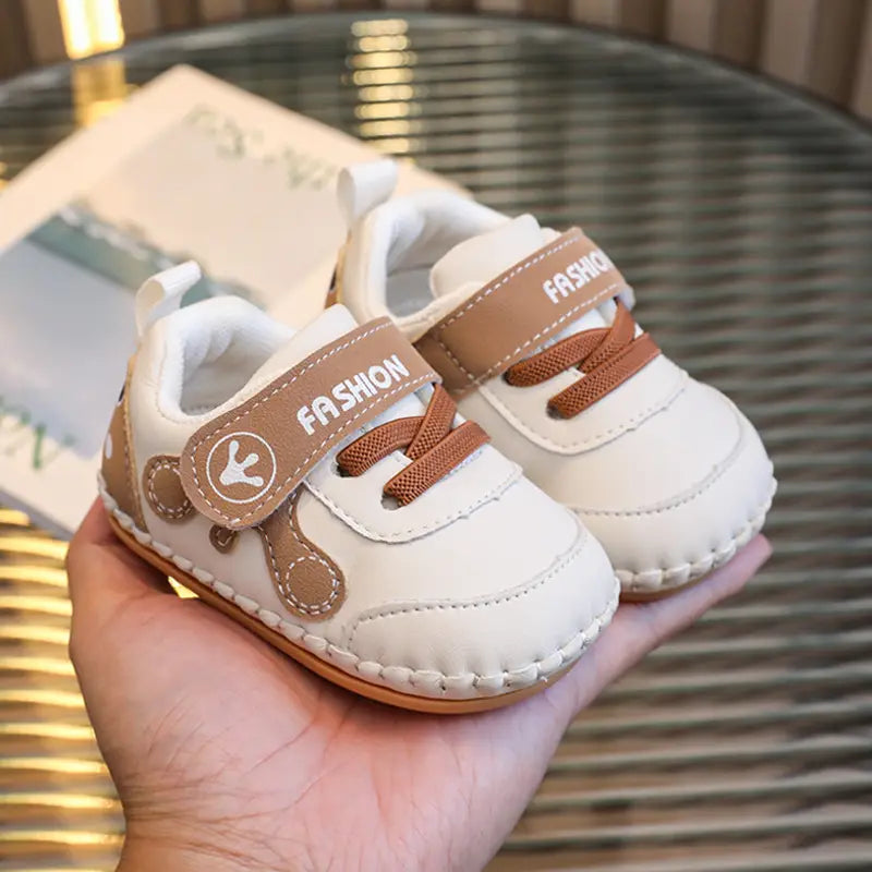 Baby Shoes - White, Velcro Strap - view 2