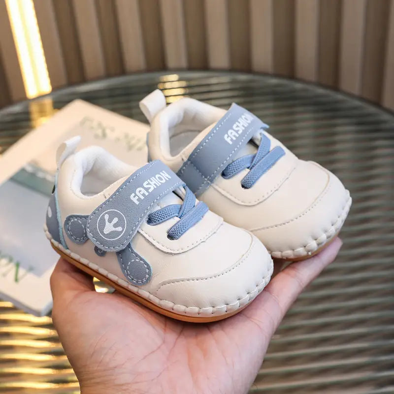 Baby Shoes - White, Velcro Strap - view 3