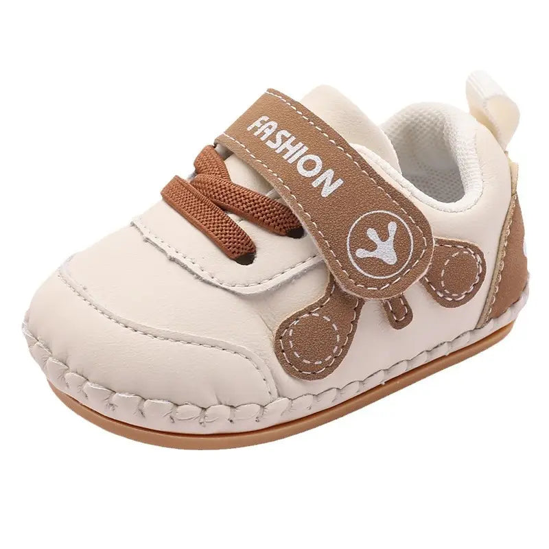 Baby Shoes - White, Velcro Strap - view 5
