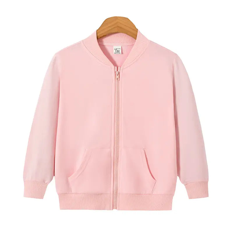 Kids Full Zip Jacket - 4 Colours, 90 to 140cm, 2 to 7 Years