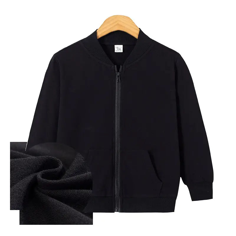 Kids Full Zip Jacket - 4 Colours, 90 to 140cm, 2 to 7 Years