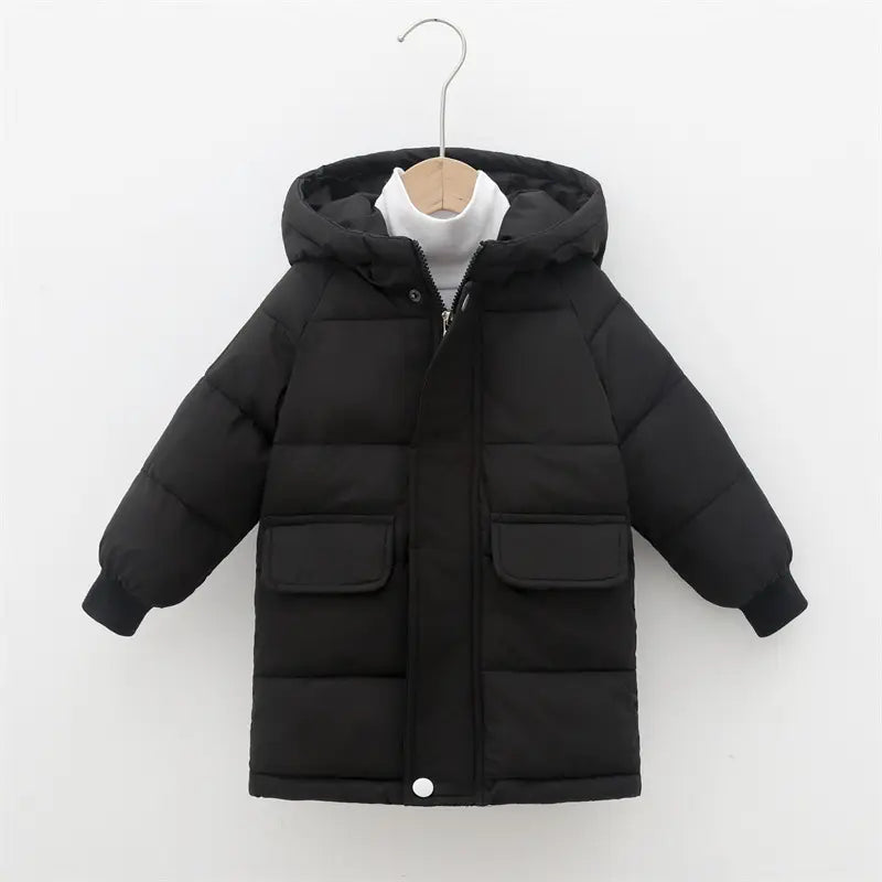 Kids Hooded Padded Jacket - 4 Colours, 100 to 150cm