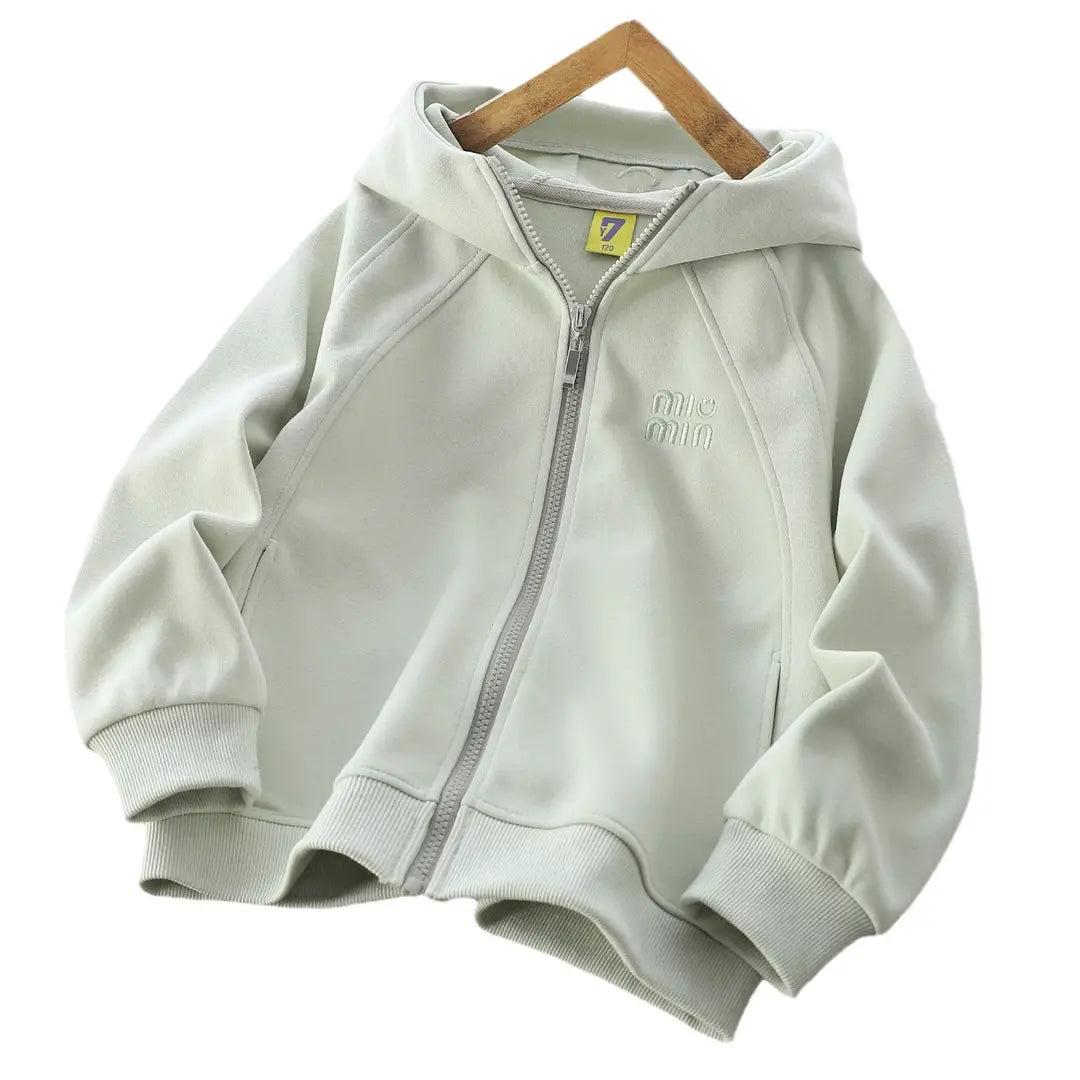 Kids Korean Style Zip-Up Hoodie - 4 Colours, 120 to 170cm