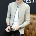 Men's Slim Knit Cardigan - Zip Front, 4 Colours, M to 3XL
