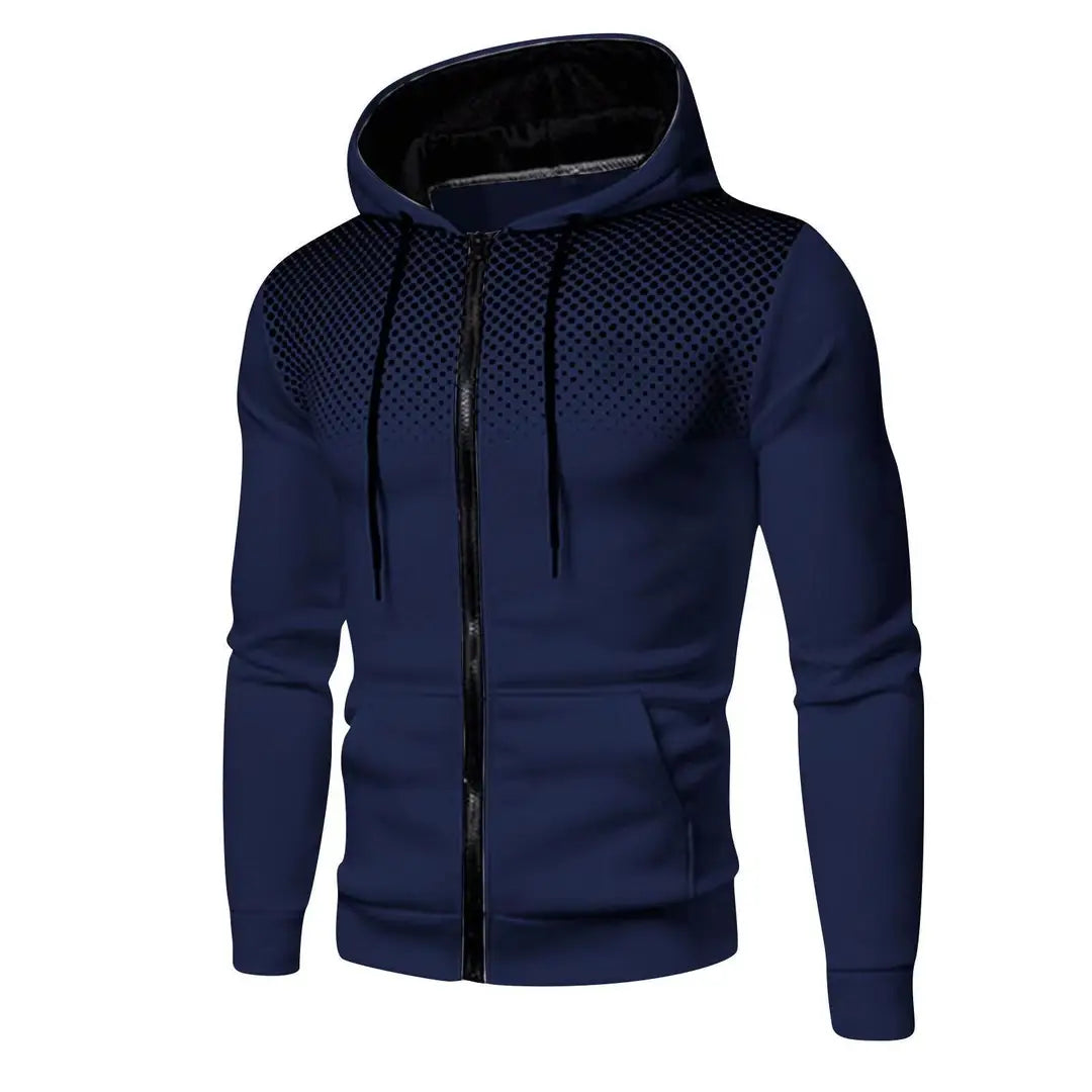Men's Perforated Hoodie Jacket - 4 Colours, S to 3XL