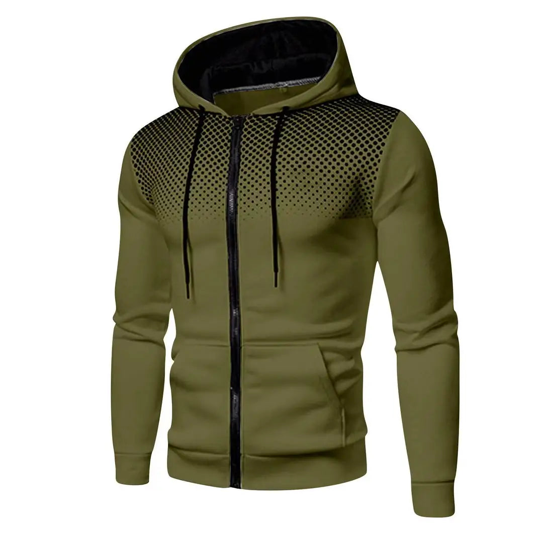 Men's Perforated Hoodie Jacket - 4 Colours, S to 3XL