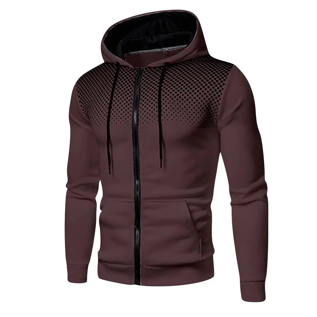 Men's Perforated Hoodie Jacket - 4 Colours, S to 3XL