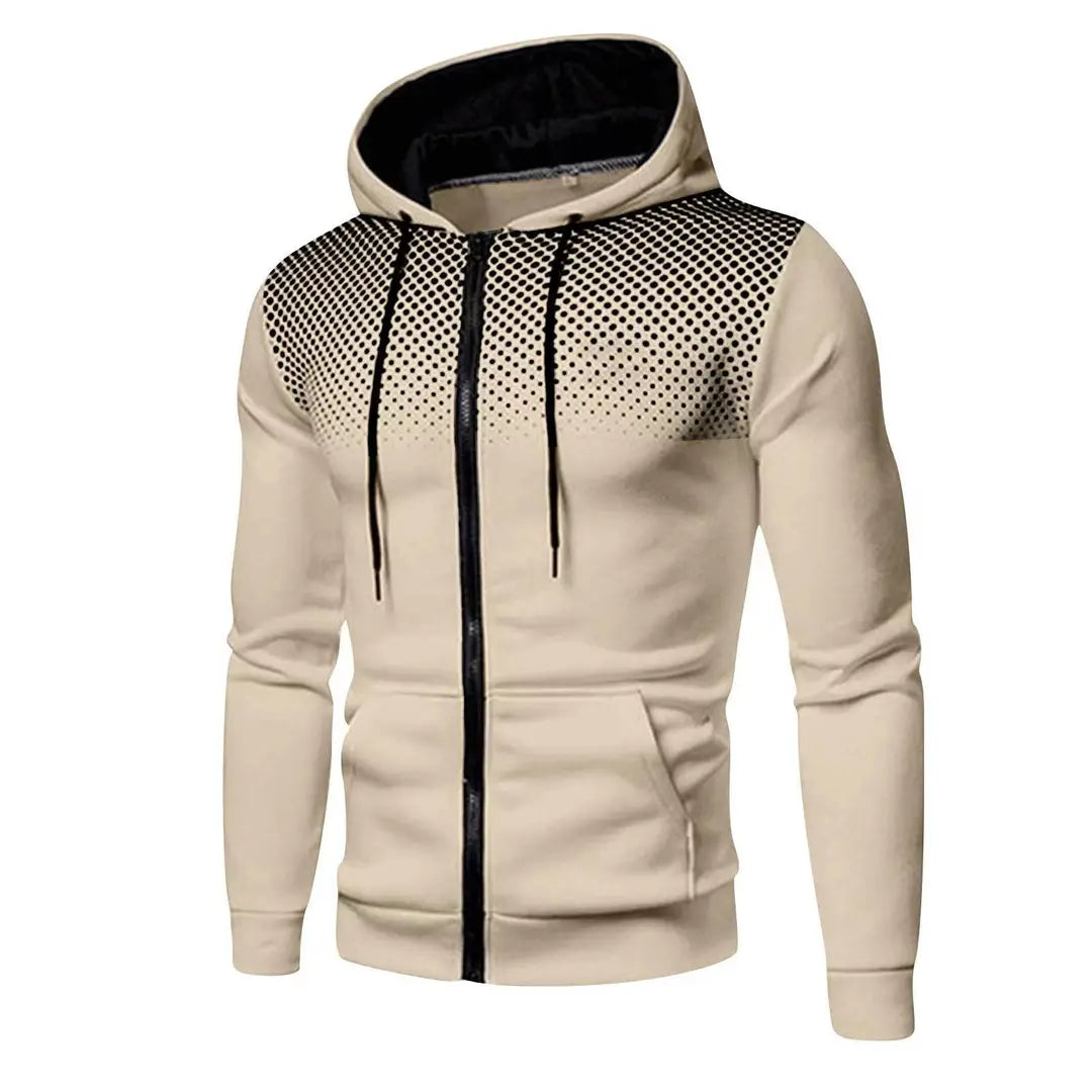Men's Perforated Hoodie Jacket - 4 Colours, S to 3XL