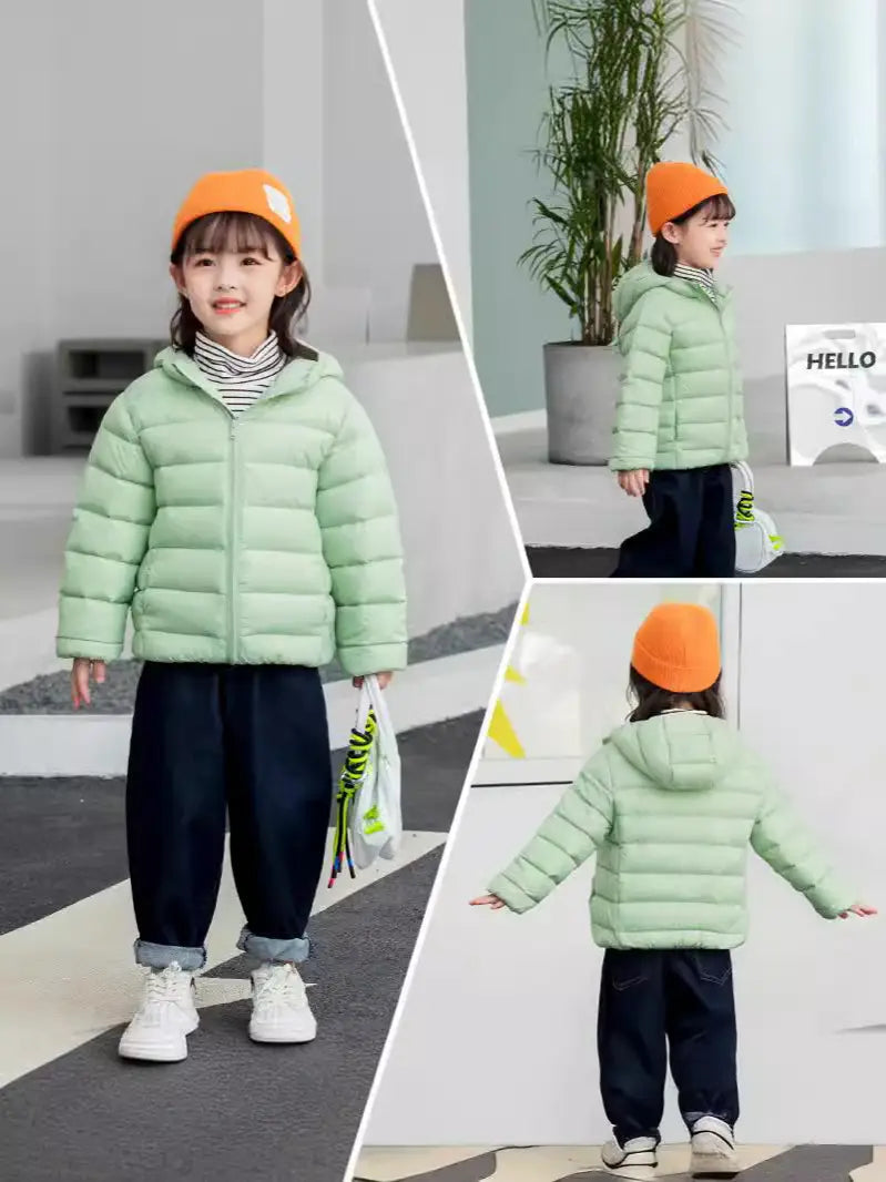 Kids Lightweight Hooded Jacket - 3 Colours, 100 to 170cm