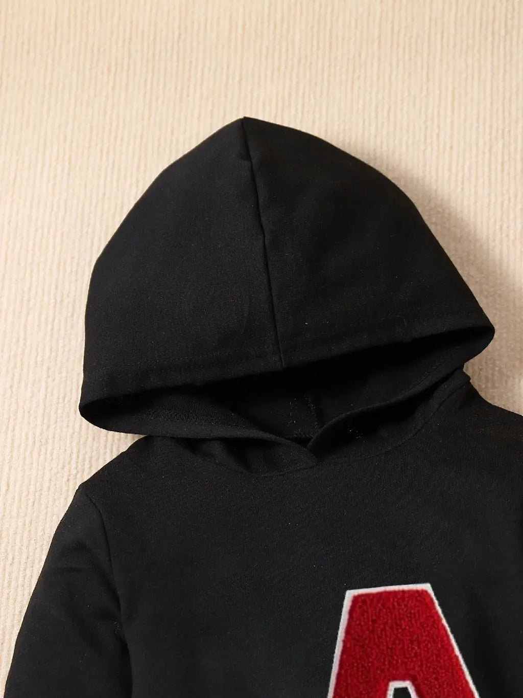 Kids Hoodie & Sweatpants Set - Black & Red - view 3