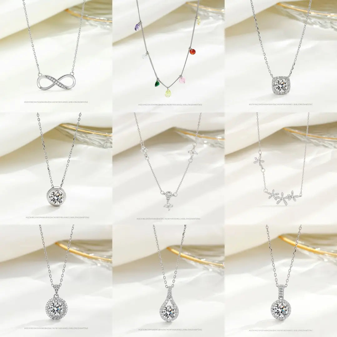 S925 Sterling Silver Versatile Sterling Silver Necklace Elegant Niche Jewelry Simple High-end Sense Personality Clavicle Chain Women's Accessories - view 2