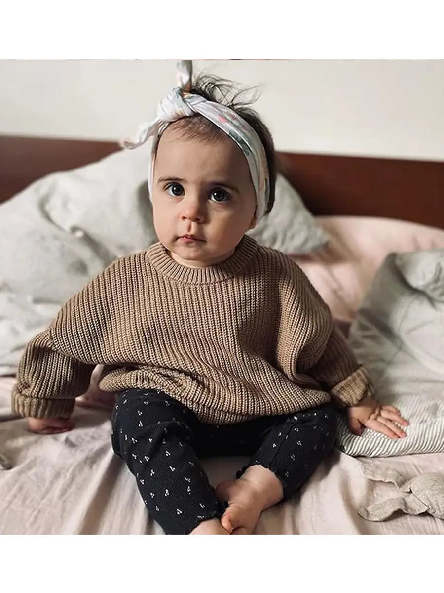 Kids Cotton Sweater - 9 Colours, 66 to 120cm, 3M to 6 Years