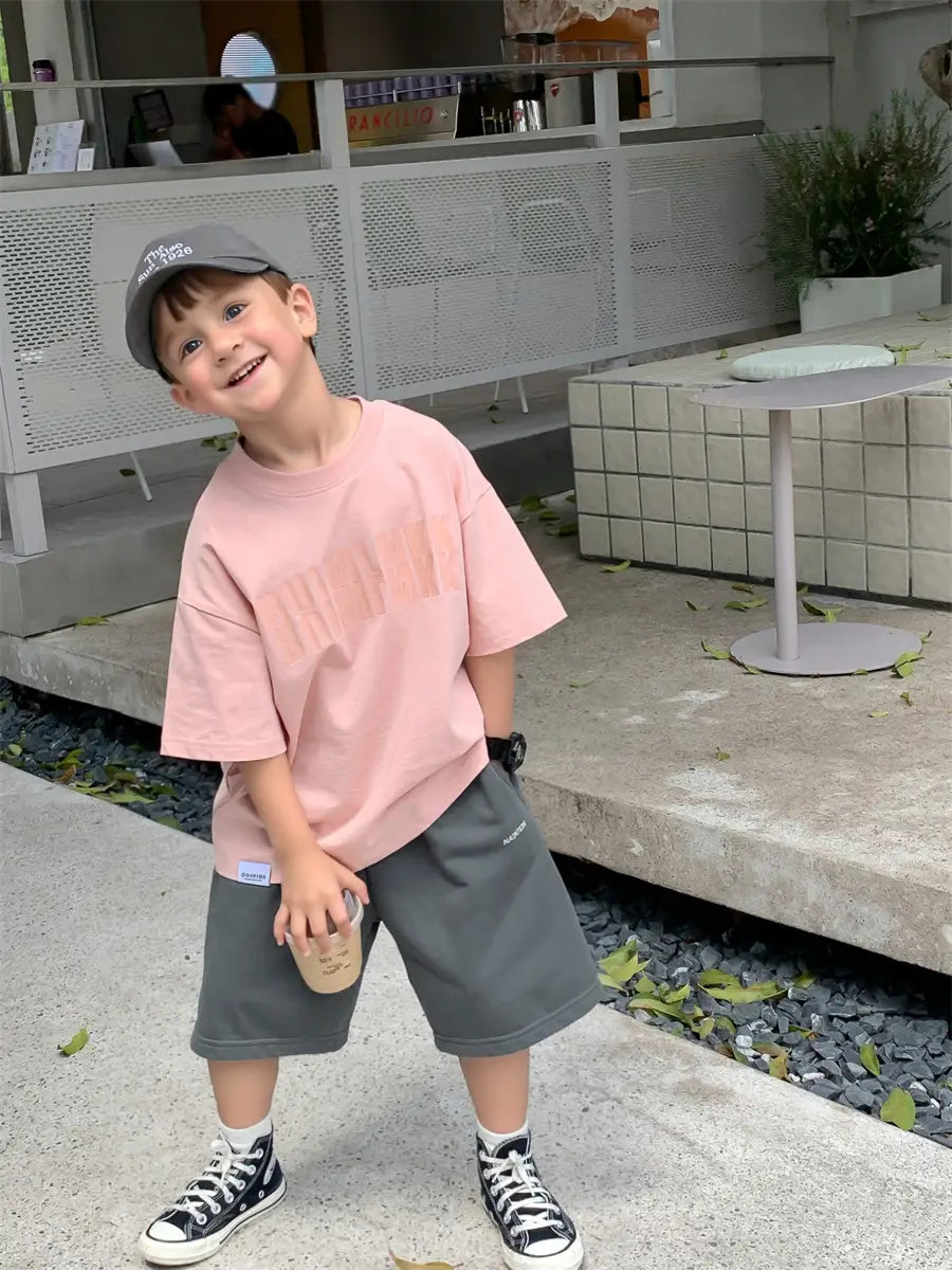 Boys Short Sleeve T-Shirt - Pink, 120cm - view 2
