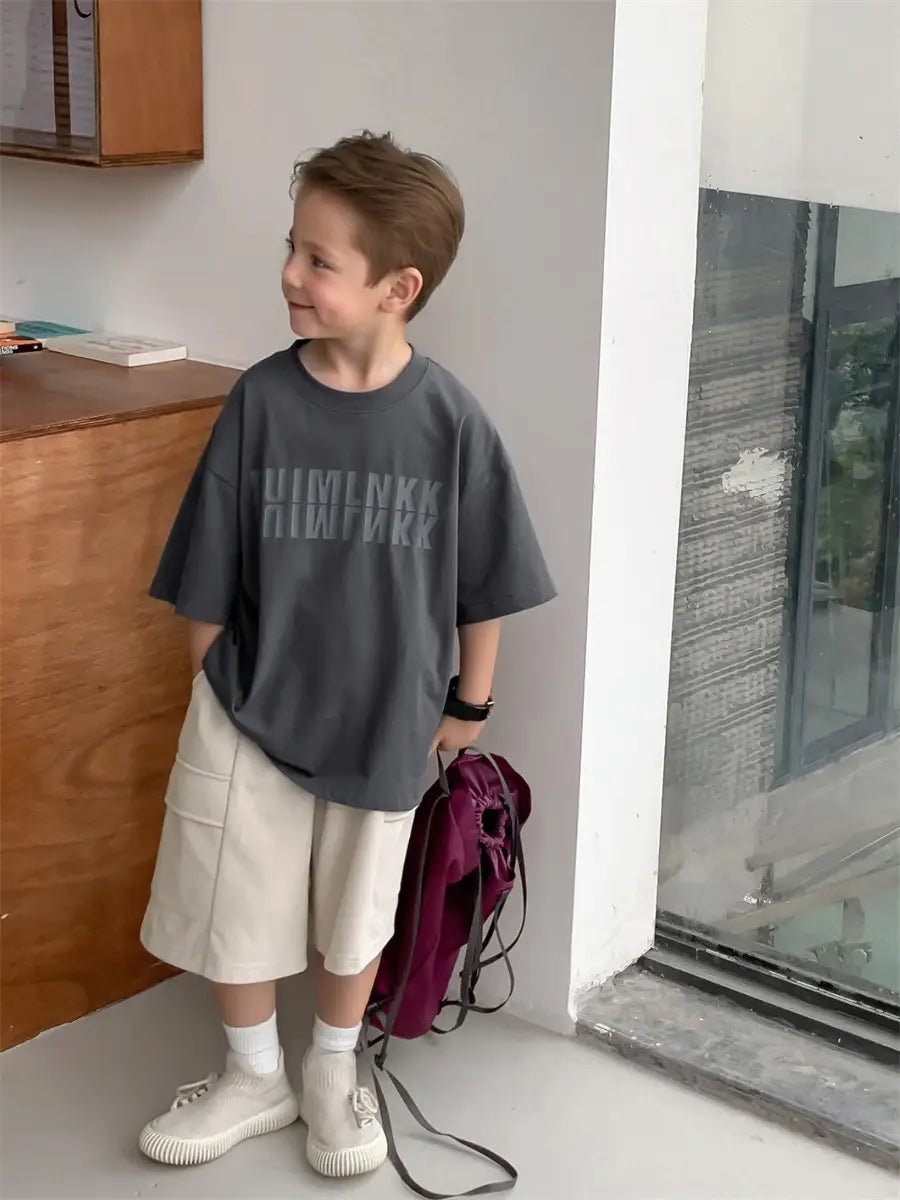 Boys Short Sleeve T-Shirt - Pink, 120cm - view 5
