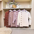 Girls Button Sweater - 4 Colours, 110 to 140cm, 4 to 10 Years