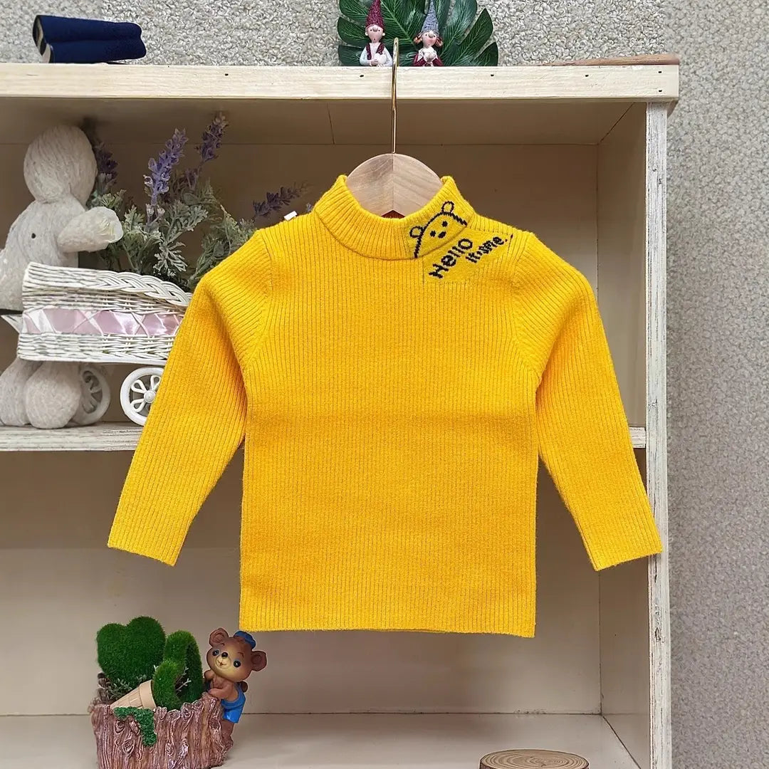 Boys Wool Knit Sweater - 4 Colours, 80 to 120cm, 1 to 6 Years