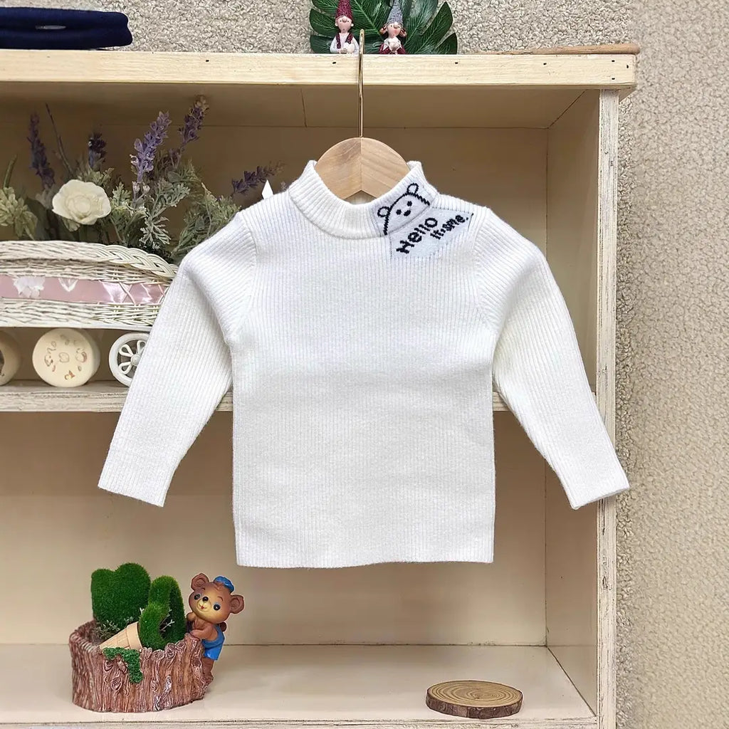 Boys Wool Knit Sweater - 4 Colours, 80 to 120cm, 1 to 6 Years