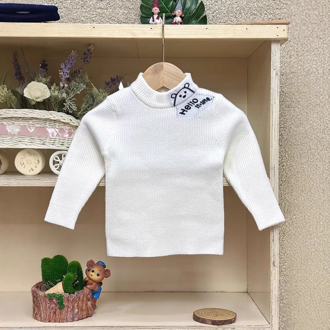 Boys Wool Knit Sweater - 4 Colours, 80 to 120cm, 1 to 6 Years