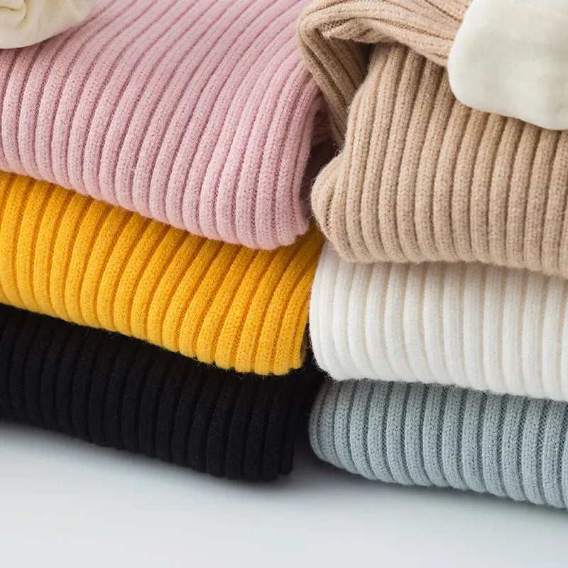 Girls Velvet Turtleneck Sweater - White, 90cm, 2 Years
