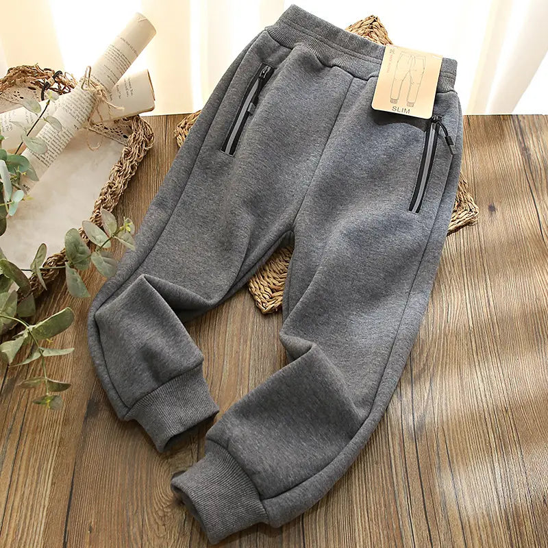 Boys Slim Fit Velvet Pants - 3 Colours, 170cm, 12 Years