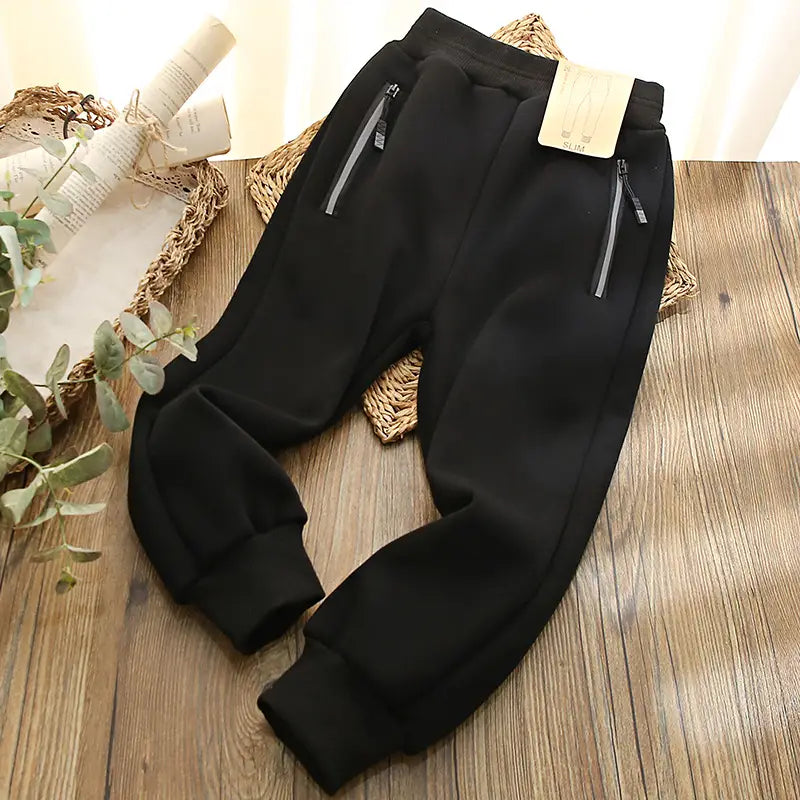 Boys Slim Fit Velvet Pants - 3 Colours, 170cm, 12 Years