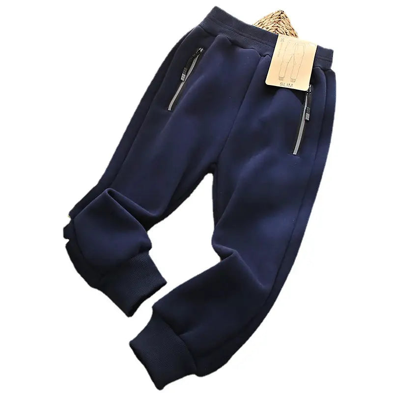 Boys Slim Fit Velvet Pants - 3 Colours, 170cm, 12 Years