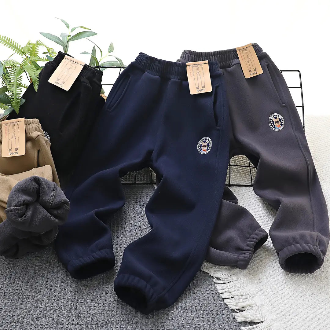 Kids Windproof Velvet Pants - 5 Colours, 170cm, 12 Years