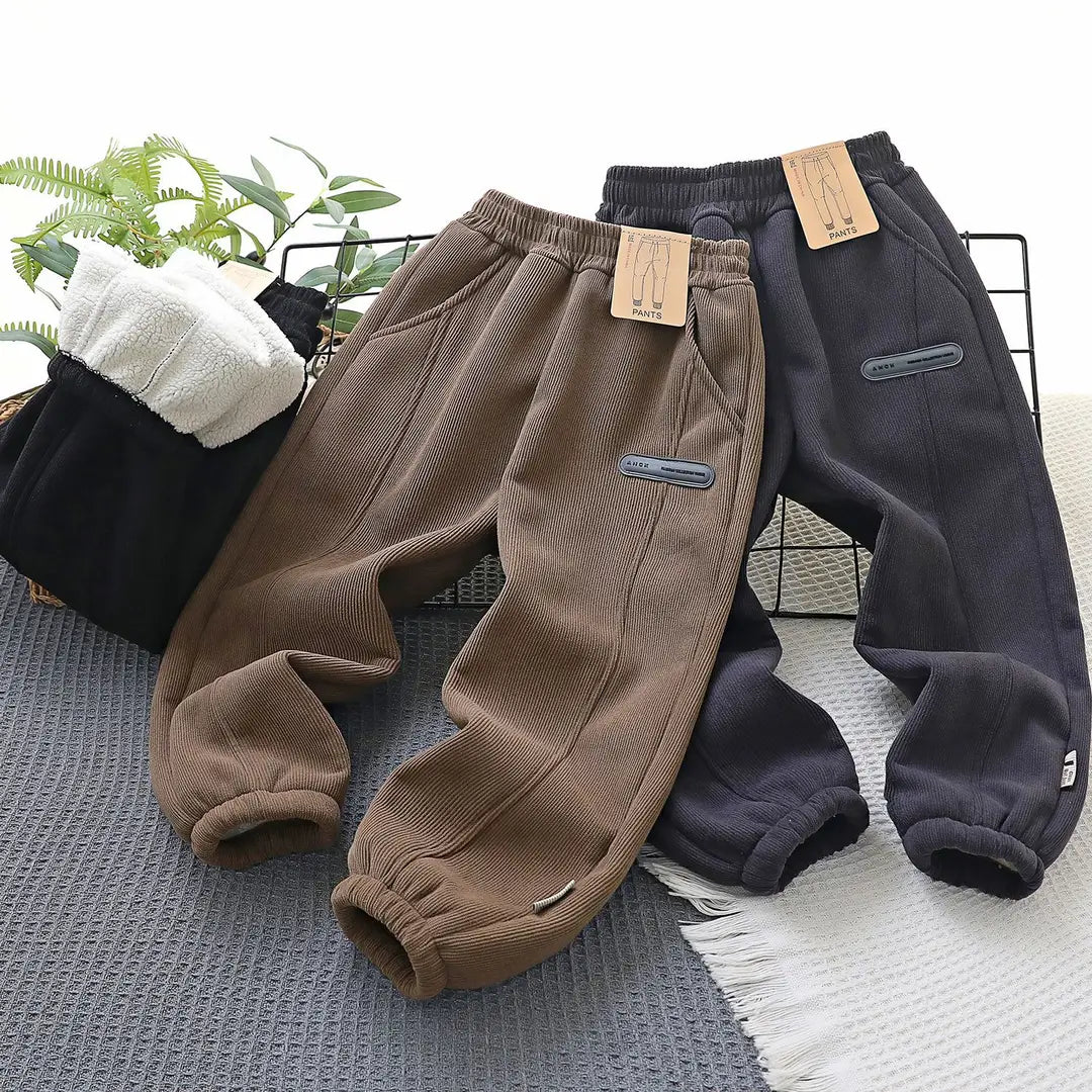 Kids Corduroy Pants - 130 to 160cm, 6 to 10 Years, Design 2