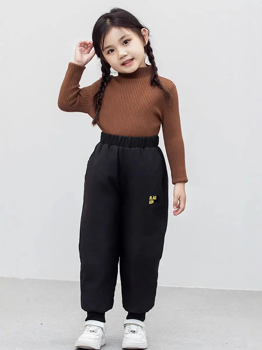 Kids Warm Down Pants - 3 Colours, 110 to 170cm, 4 to 12 Years