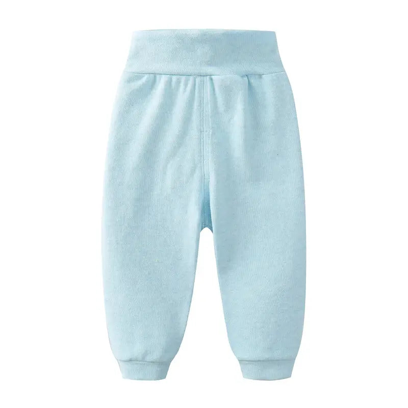 Baby High Waist Cotton Pants - 3 Colours, 6 Months to 2 Years