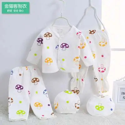 Newborn 5-Piece Set - Mushroom Print, 0-3 Months - view 3