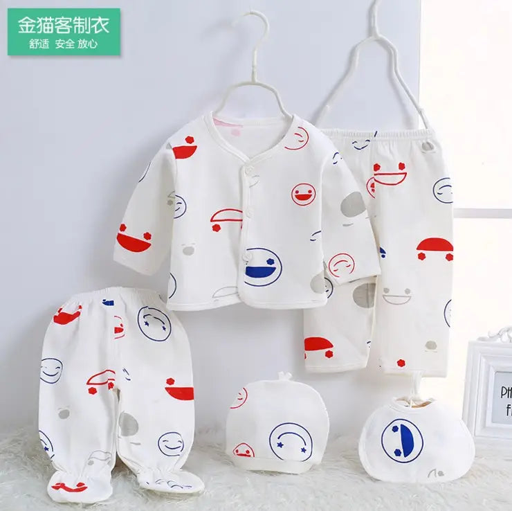 Newborn 5-Piece Set - Mushroom Print, 0-3 Months - view 4