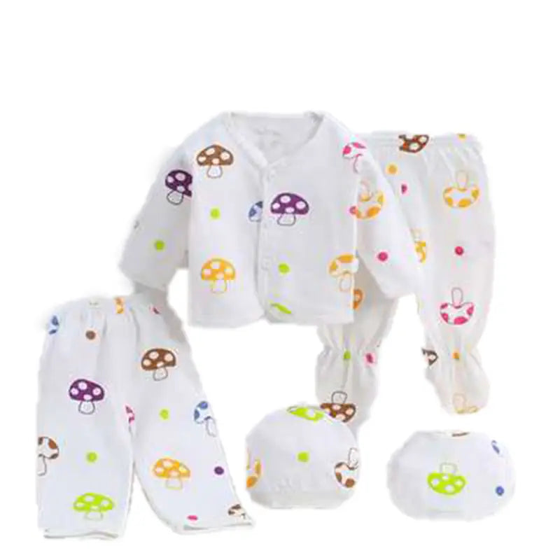 Newborn 5-Piece Set - Mushroom Print, 0-3 Months - view 5
