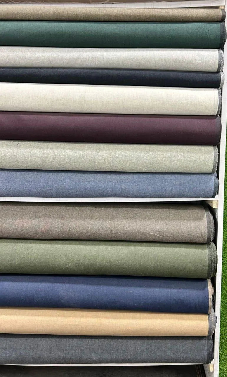 Men's Khaddar Suit - Brown Plain, 7 Meter Unstitched