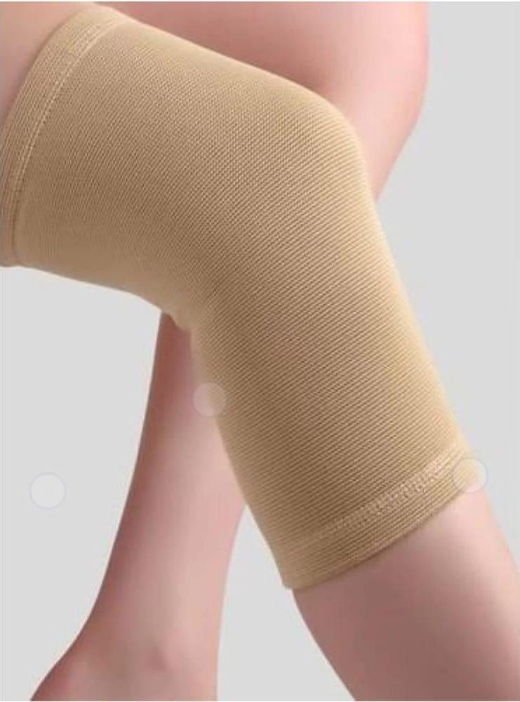 Wool Knee Warmers - Beige, Unisex Free Size