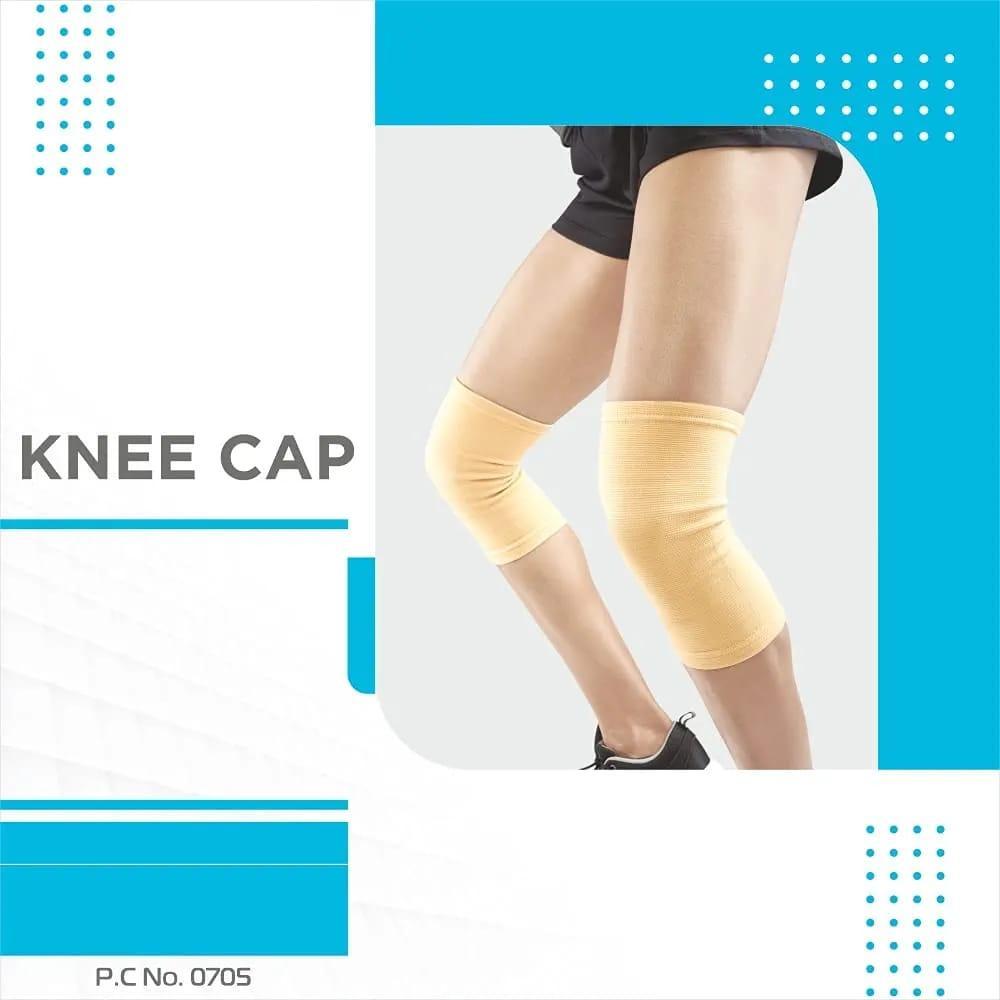 Wool Knee Warmers - Beige, Unisex Free Size