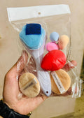 7 in 1 Makeup Accessory Set - 4 Blenders, 2 Sponges, Scrubber