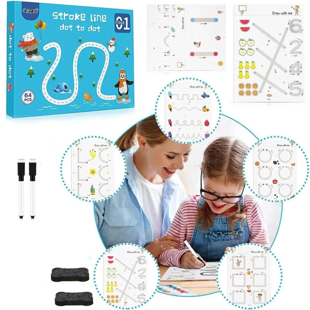 A5 Stroke Dot-to-Write Learning Book for Kids - view 2