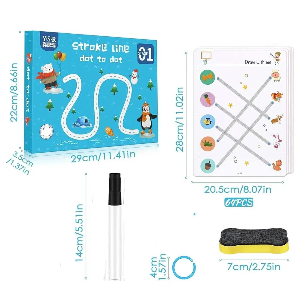 A5 Stroke Dot-to-Write Learning Book for Kids - view 4
