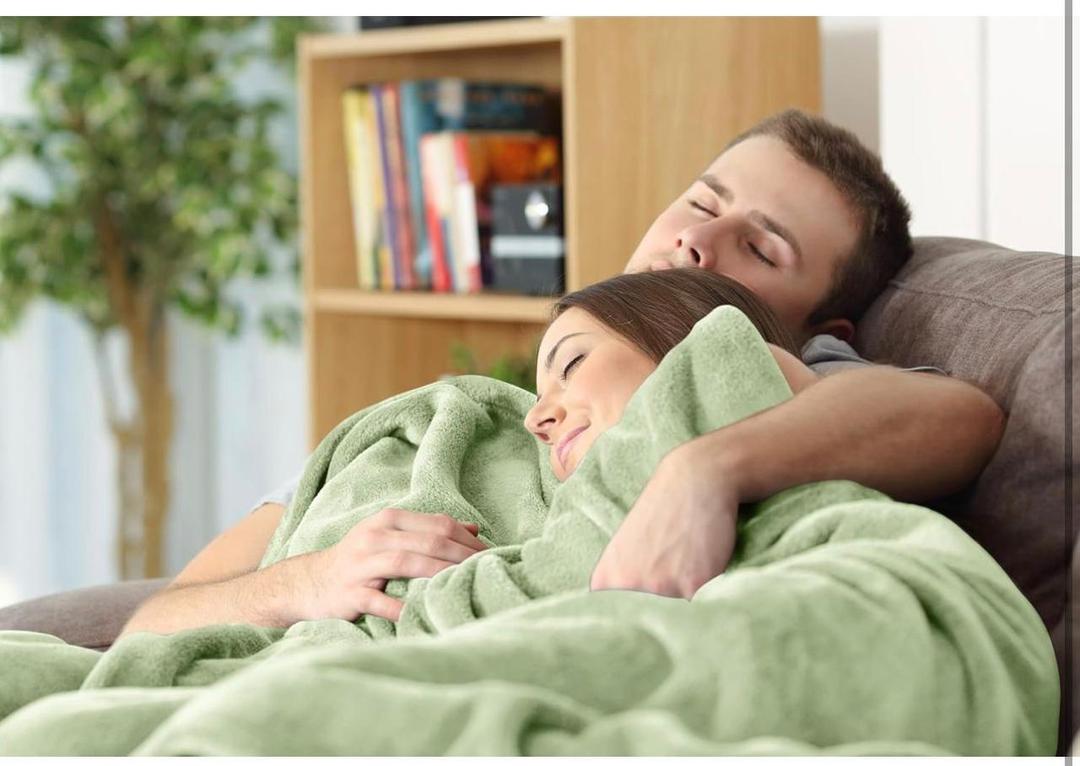 Fleece Blanket - Green, Double Bed 89 x 90 Inches