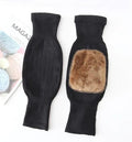 Wool Leg Warmers - Black, Knee Length, Unisex