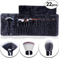 22 Piece Makeup Brush Set - Black, Blending, 100g