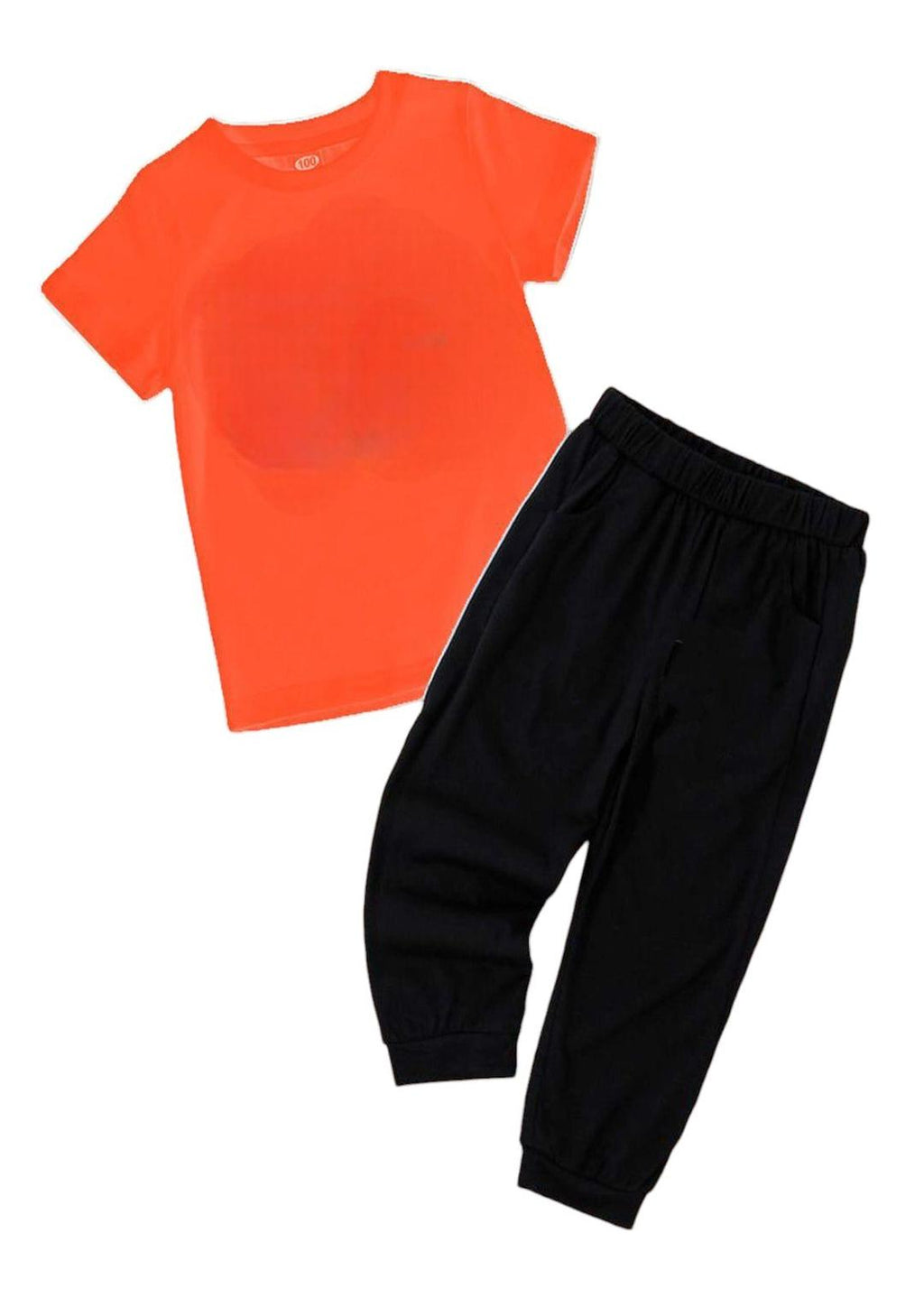 Boys & Girls Jersey Tracksuit - Orange, Ages 5-10 - view 2
