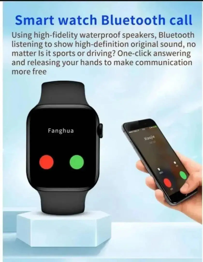 Smart Watch - Black, Metal Case with Silicone Strap - view 2