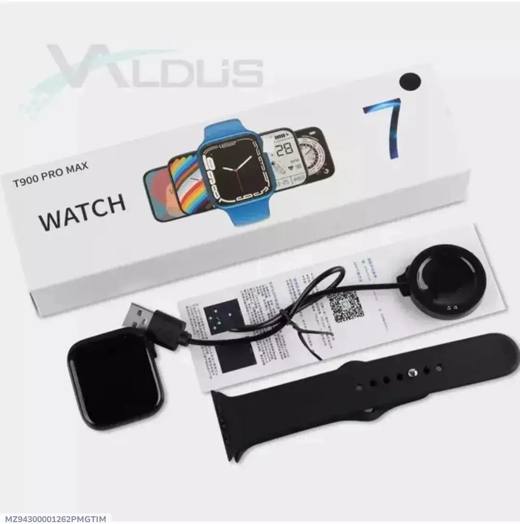 Smart Watch - Black, Metal Case with Silicone Strap - view 3