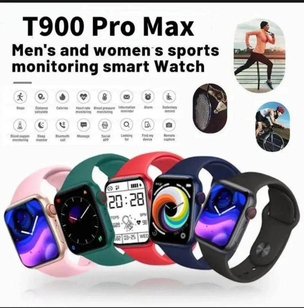 Smart Watch - Black, Metal Case with Silicone Strap - view 5
