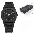 Carbon Fiber Watch - Black Arabic Dial, 40g Lightweight