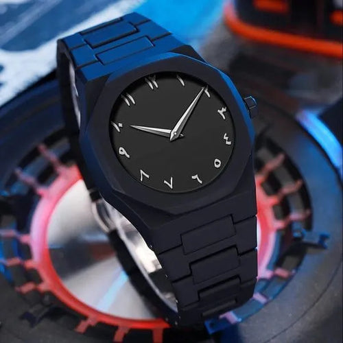 Carbon Fiber Watch - Black Arabic Dial, 40g Lightweight - view 2