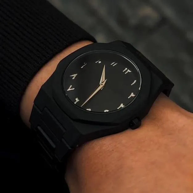 Carbon Fiber Watch - Black Arabic Dial, 40g Lightweight - view 5