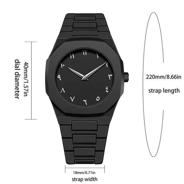 Carbon Fiber Watch - Black Arabic Dial, 40g Lightweight - view 9